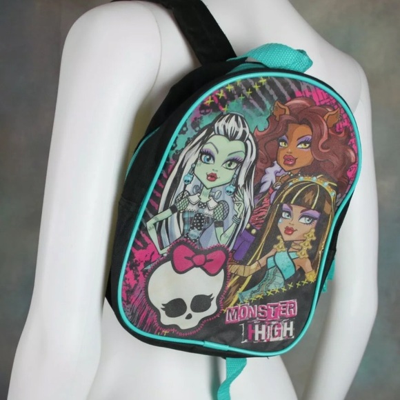 😈 Retro Monster High Mini Book Bag Small Backpack - Picture 11 of 11